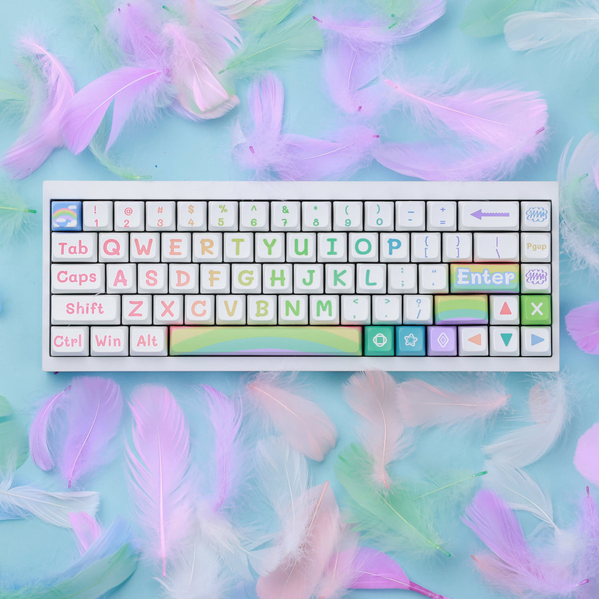 Rainbow MDA Profileキーキャップセット