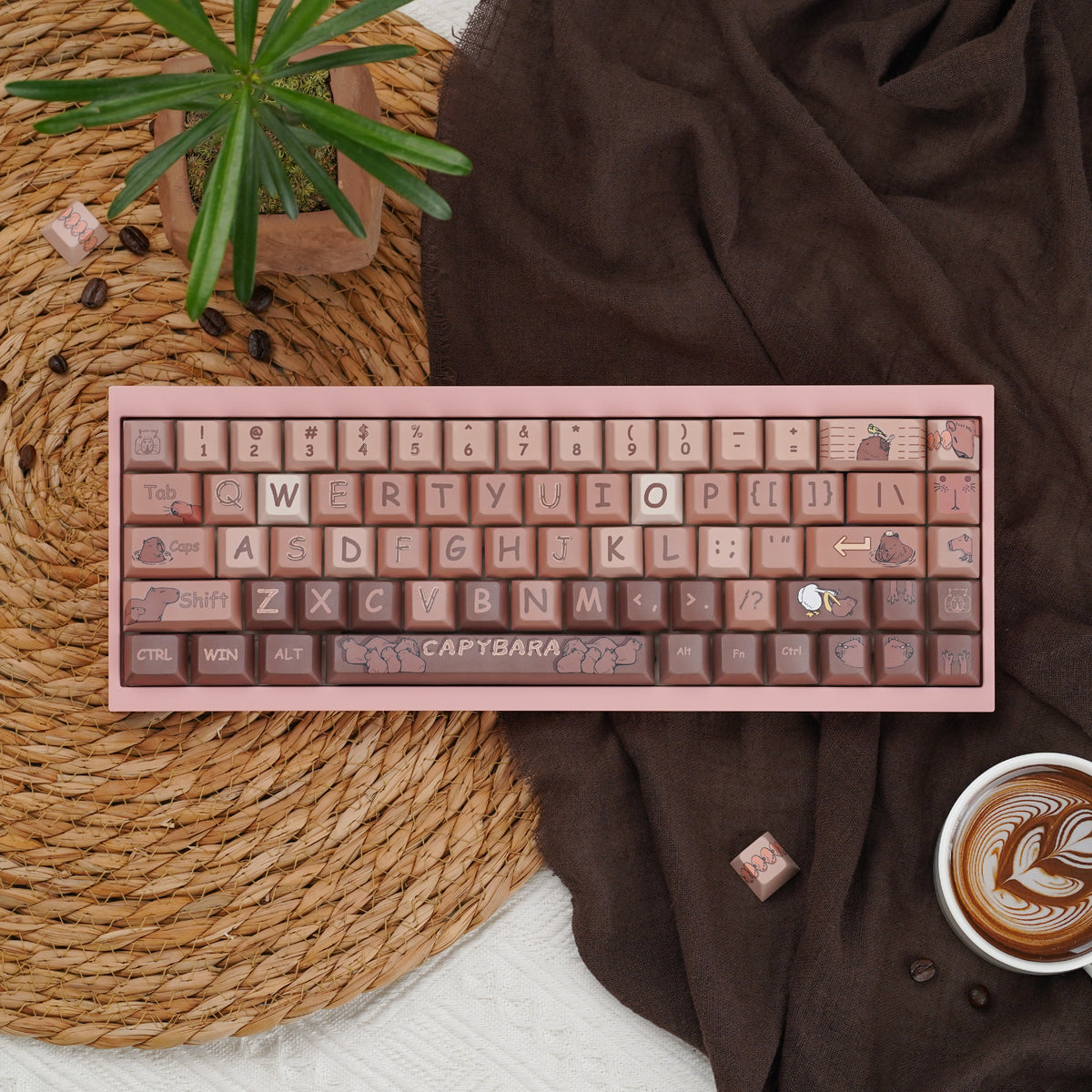 カピバラたちの日常 Cherryプロファイル キーキャップセット