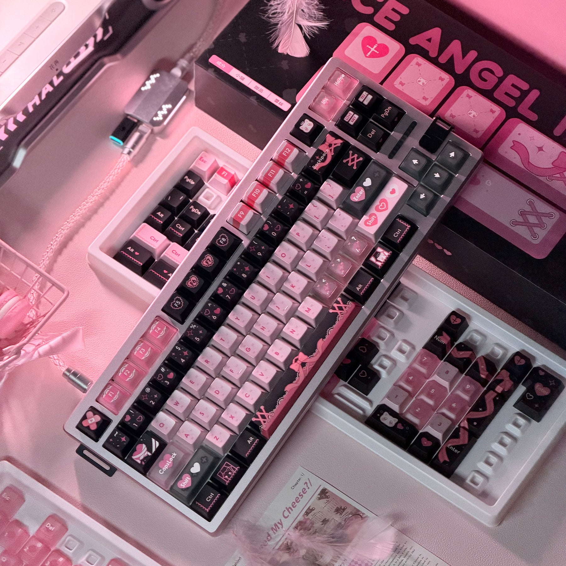Lace Angel Nya Cherry Profile Keycaps