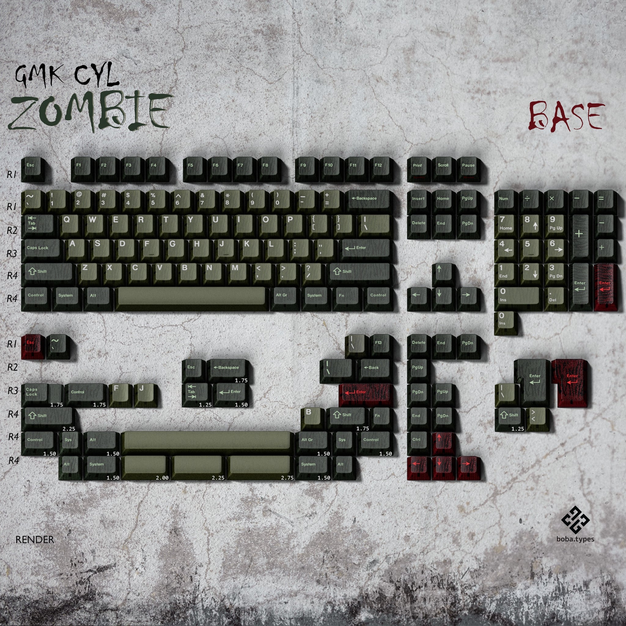GMK CYL ゾンビ – KBDfans® Mechanical Keyboards Store