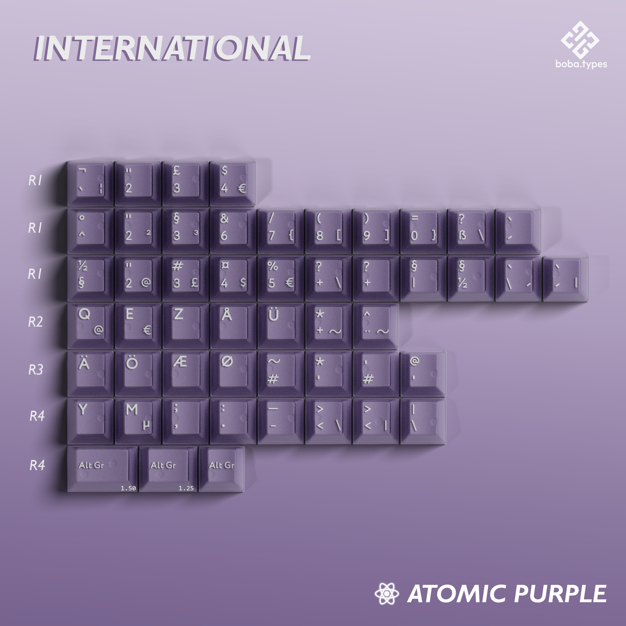 キーボード pbtfans atomic purple r2 PBTfans Atomic Purple R2 – Omnitype®