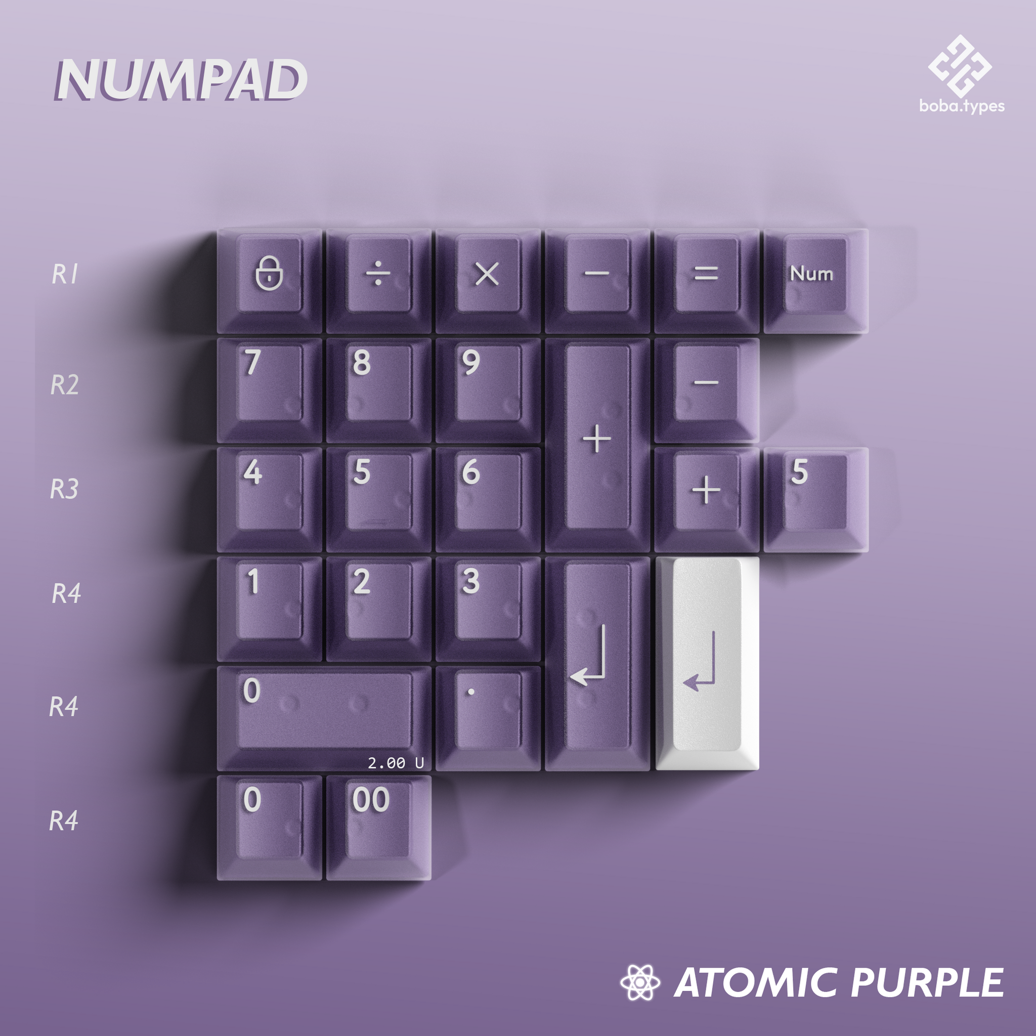 キーボード pbtfans atomic purple r2 PBTfans Atomic Purple R2 Keycaps – Divinikey
